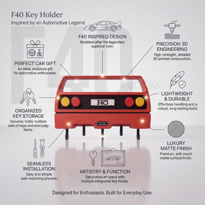Iconic Supercar Key Holder - JDM & Euro Edition