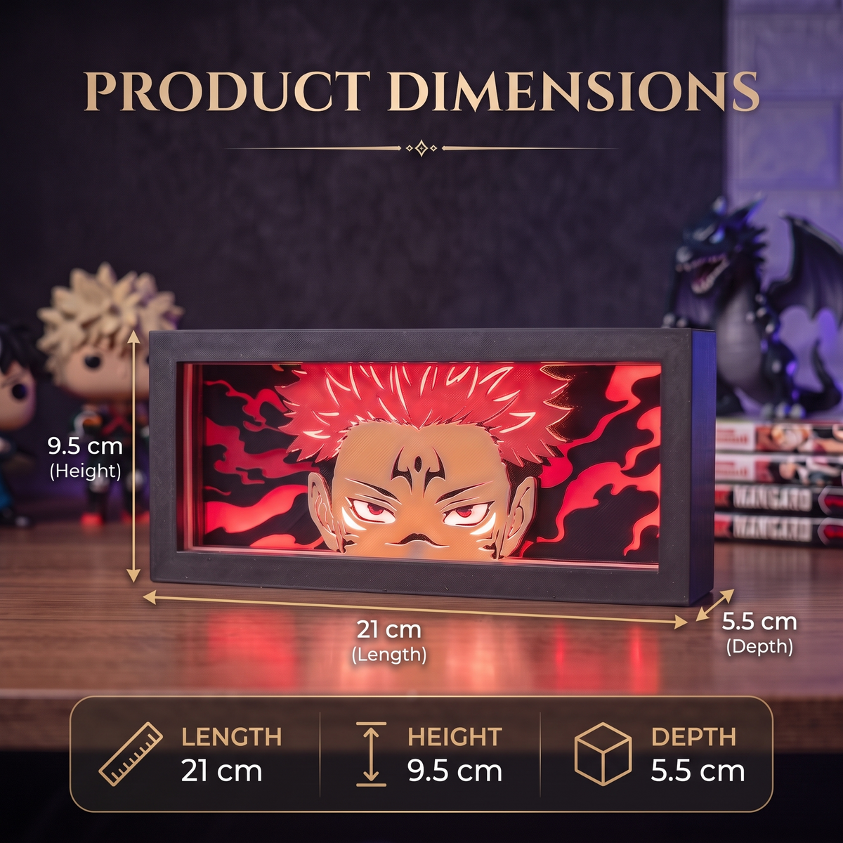 Ryomen Sukuna 3D Lightbox