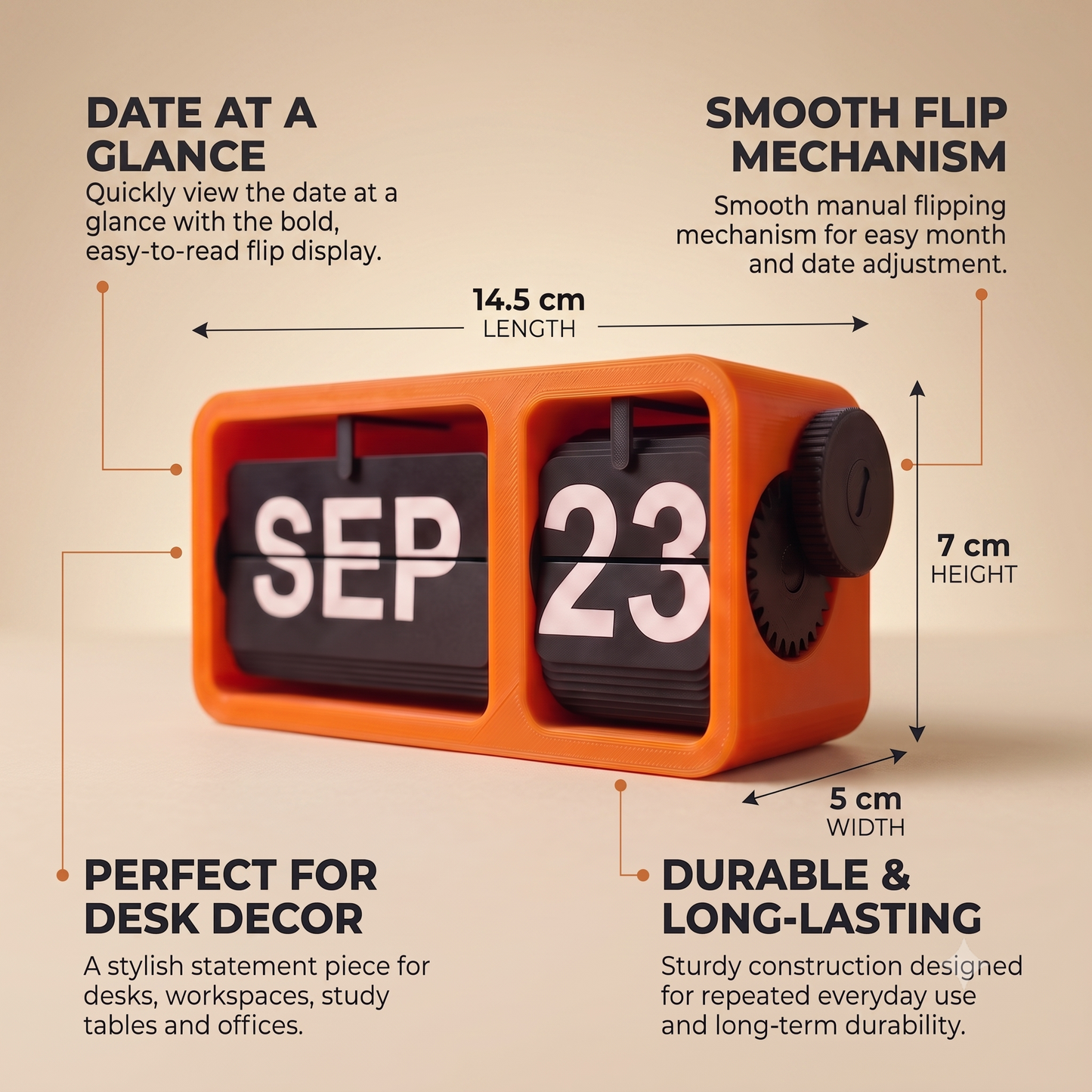 FlipFrame Desk Calender