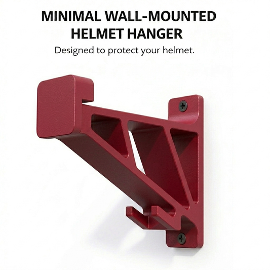 Universal Motorcycle Helmet Hanger With Key Hook for Wall