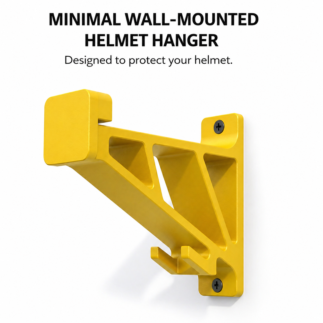 Universal Motorcycle Helmet Hanger With Key Hook for Wall