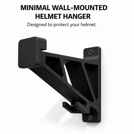Universal Motorcycle Helmet Hanger With Key Hook for Wall