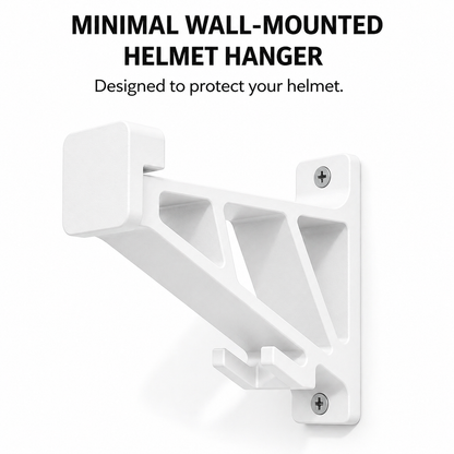 Universal Motorcycle Helmet Hanger With Key Hook for Wall