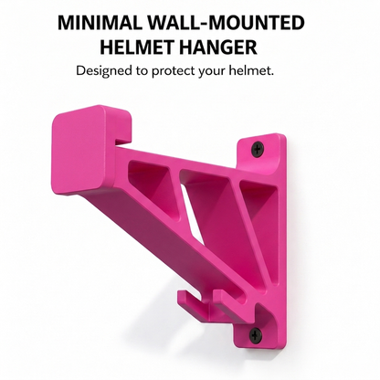 Universal Motorcycle Helmet Hanger With Key Hook for Wall