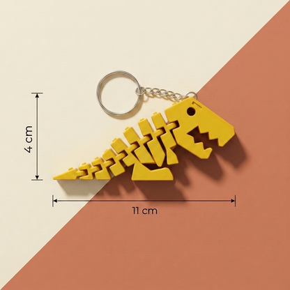 Flexi Rex Articulated Dinosaur Keychain