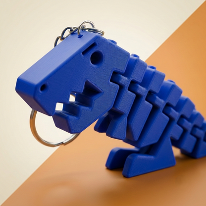 Flexi Rex Articulated Dinosaur Keychain