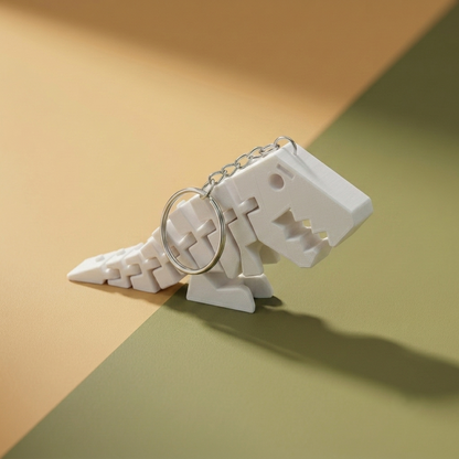 Flexi Rex Articulated Dinosaur Keychain