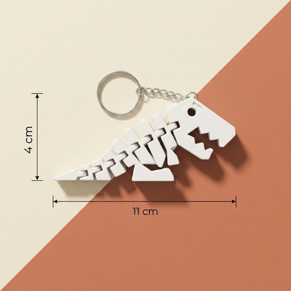 Flexi Rex Articulated Dinosaur Keychain