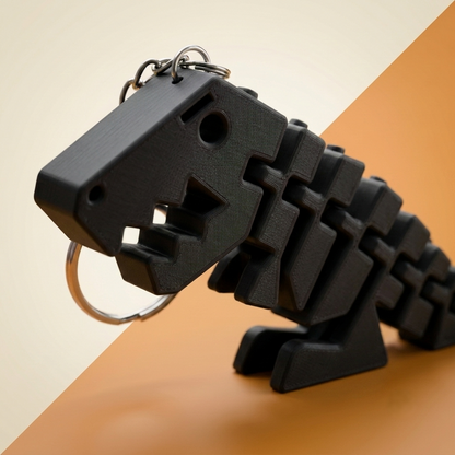 Flexi Rex Articulated Dinosaur Keychain