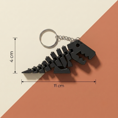 Flexi Rex Articulated Dinosaur Keychain